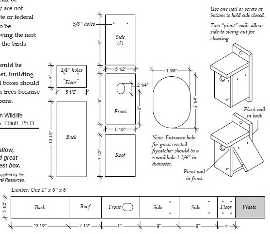 Wood Duck Nest Box Plans - Bird Houses, Bird Feeders, Hummingbird